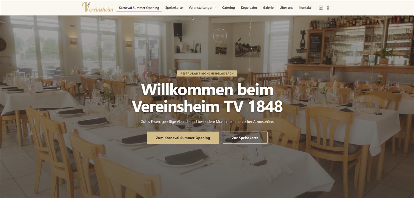 Website-Vorschau: Vereinsheim TV 1848