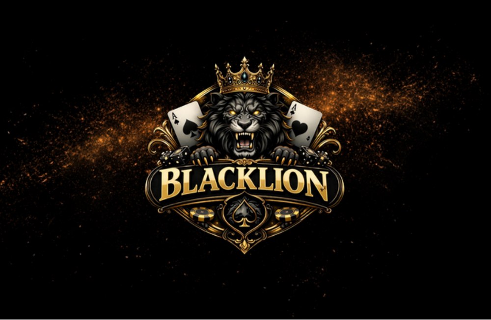 Visitenkarte Blacklion Spielhalle Vorderseite